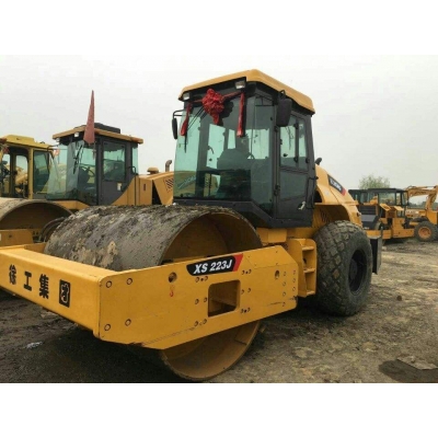 22噸單鋼輪震動壓路機租賃